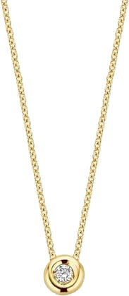 Blush Collier 3113YDI 14k Geelgoud 0,03crt G SI Briljant geslepen Diamant 42cm Goud