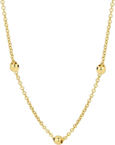 Blush Collier 3145YGO 14k Geelgoud met Bolletjes 42cm Goud