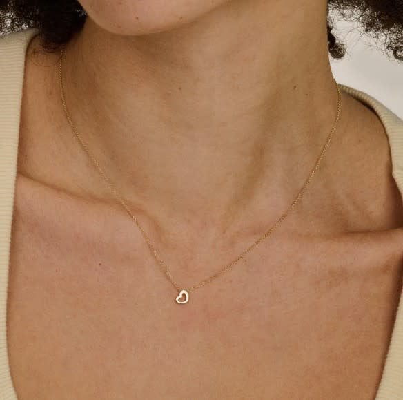 Blush Collier met Hanger 3149YGO 14k Geelgoud met Hart 42cm Goud