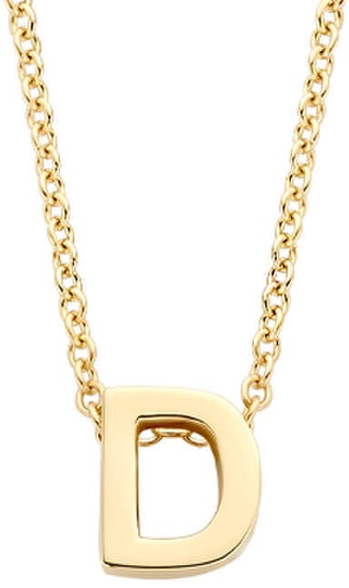 Blush Blush Collier met Hanger 3155YGO_D 14k Geelgoud met de letter D 42cm Divers
