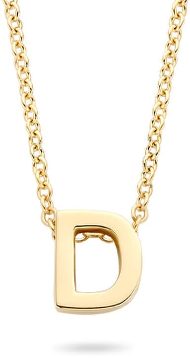 Blush Blush Collier met Hanger 3155YGO_D 14k Geelgoud met de letter D 42cm Divers