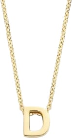 Blush Blush Collier met Hanger 3155YGO_D 14k Geelgoud met de letter D 42cm Goud