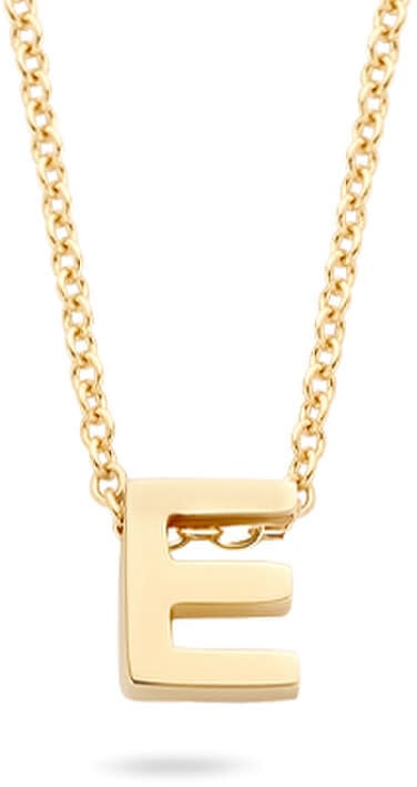 Blush Blush Collier met Hanger 3155YGO_E 14k Geelgoud met de letter E 42cm Divers