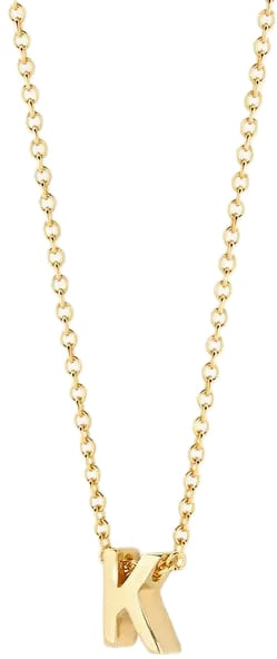 Blush Blush Collier met Hanger 3155YGO_K 14k Geelgoud met Letter K 42cm Goud