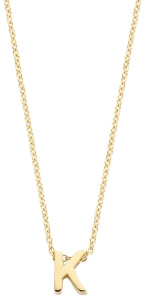 Blush Blush Collier met Hanger 3155YGO_K 14k Geelgoud met Letter K 42cm Goud