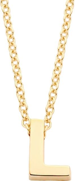 Blush Blush Collier met Hanger 3155YGO_L 14k Geelgoud met de Letter L 42cm Goud