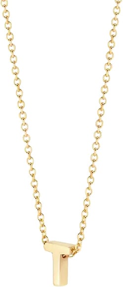 Blush Collier met Hanger 3155YGO_T 14k Geelgoud met de letter T 42cm Goud