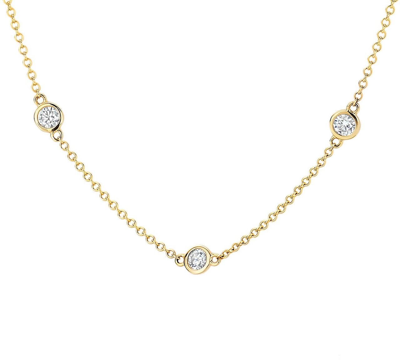 Blush Blush Collier 3172YZI 14k geelgoud met zirkonia's Divers