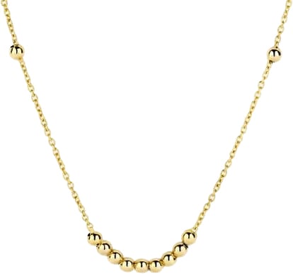 Blush Collier 3182YGO 14k Geelgoud met Bolletjes 42cm Goud