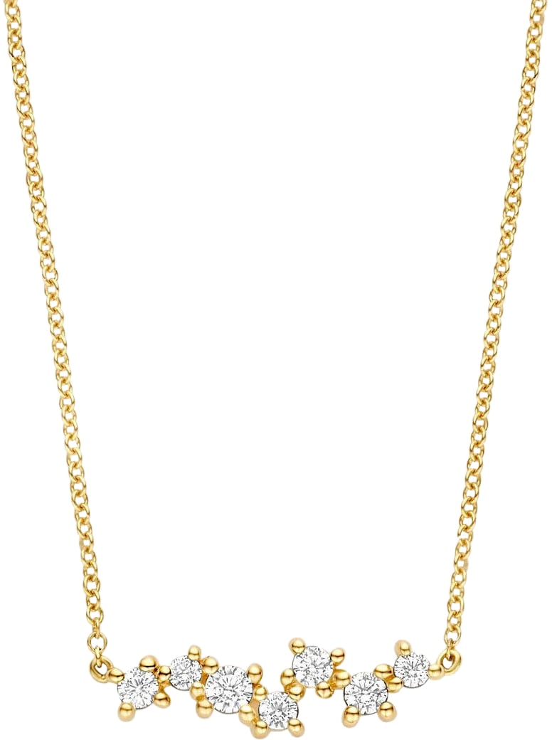 Blush Blush Collier 3191YZI 14k Geelgoud met Zirkonia's Goud