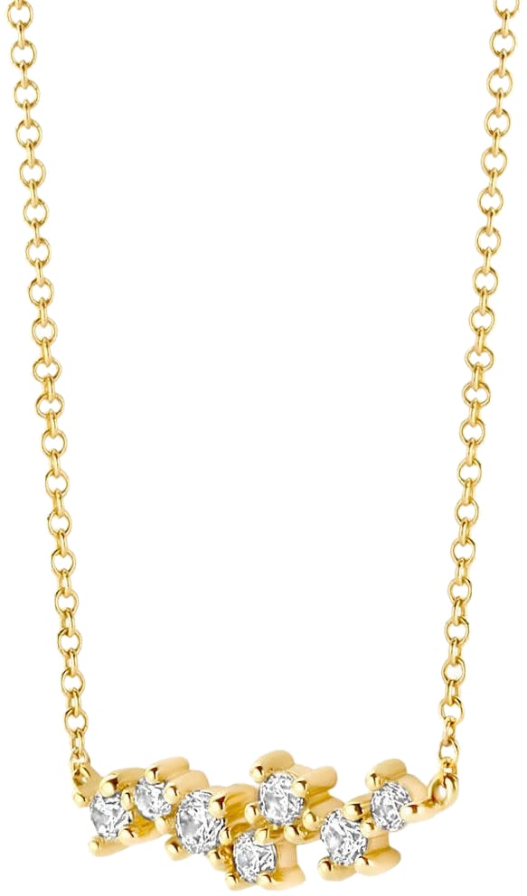 Blush Blush Collier 3191YZI 14k Geelgoud met Zirkonia's Goud