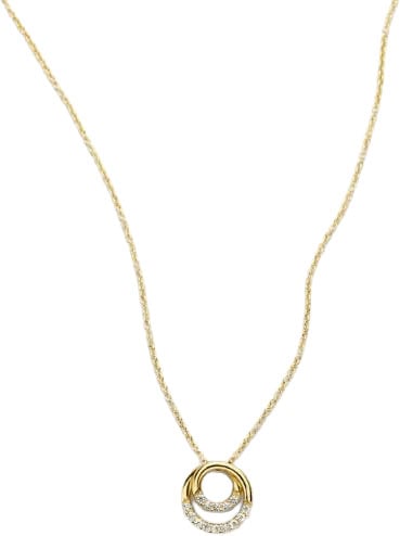Blush Blush Collier 3193YZI 14k Geelgoud Rondjes met Zirkonia 42cm Goud
