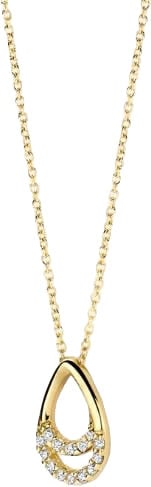 Blush Blush Collier 3195YZI 14k Geelgoud Druppel met Zirkonia 42cm Goud