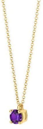 Blush Blush Collier 3200YAM Februari 14k Geelgoud met Amethyst 42cm Goud