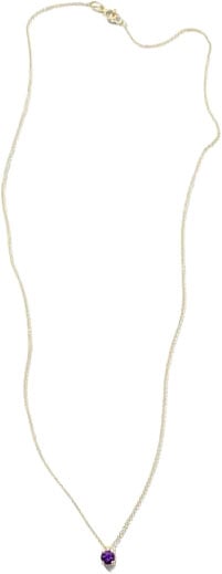 Blush Collier 3200YAM Februari 14k Geelgoud met Amethyst 42cm Goud