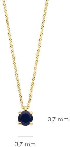 Blush Blush Collier 3200YBS September 14K Geelgoud met Blauwe Saffier 3.7mm 42cm Divers