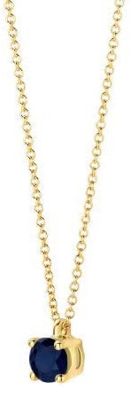 Blush Blush Collier 3200YBS September 14K Geelgoud met Blauwe Saffier 3.7mm 42cm Divers