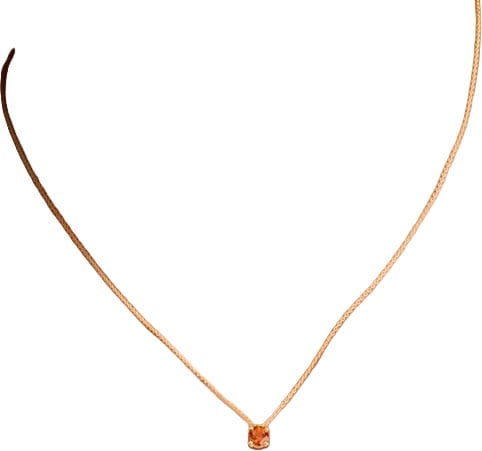 Blush Collier 3200YCI November 14k Geelgoud met Madeira Citrien 42cm Goud