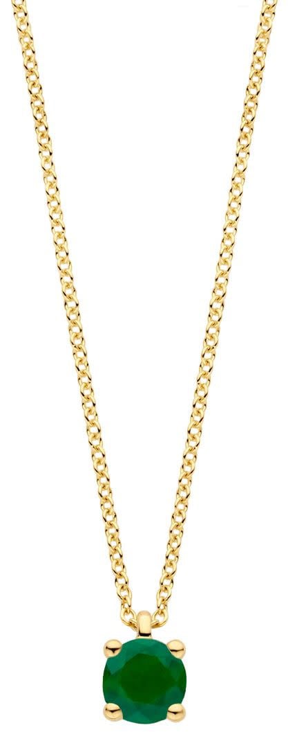 Blush Blush Collier 3200YEM Mei 14k Geelgoud met Emerald 42cm Divers