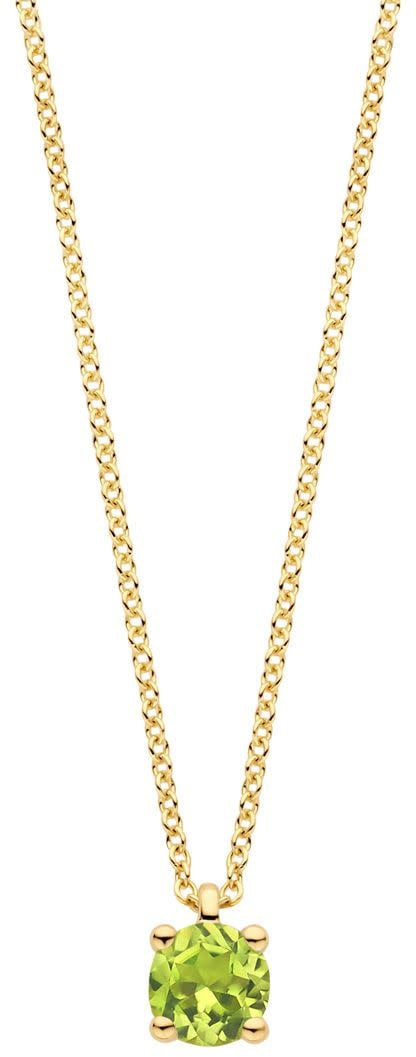 Blush Blush Collier 3200YGP Augustus 14k Geelgoud met Peridot 42cm Goud