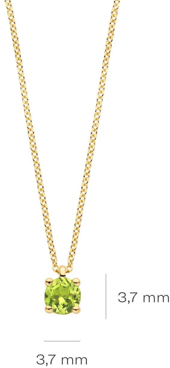Blush Blush Collier 3200YGP Augustus 14k Geelgoud met Peridot 42cm Goud