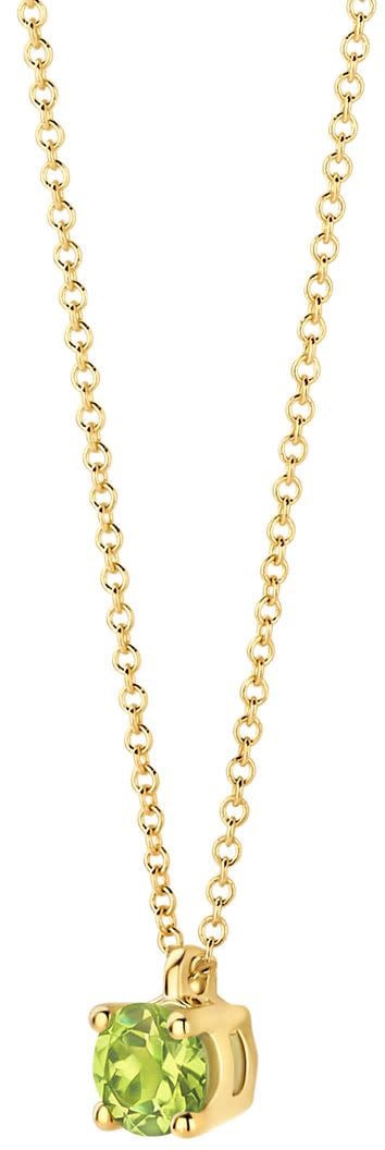 Blush Blush Collier 3200YGP Augustus 14k Geelgoud met Peridot 42cm Goud