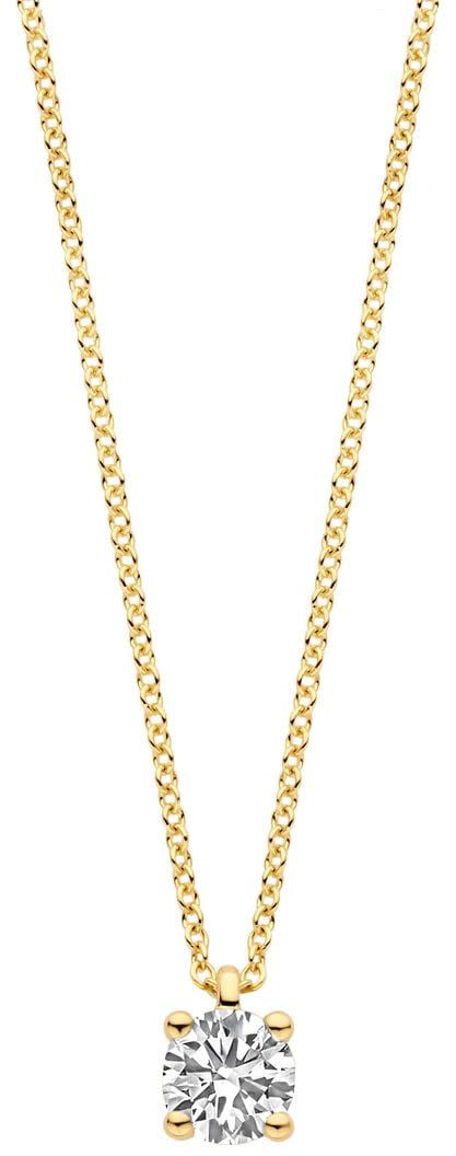 Blush Blush Collier 3200YLG April 14k Geelgoud met 0.25crt Labgrown Diamant 42cm Divers