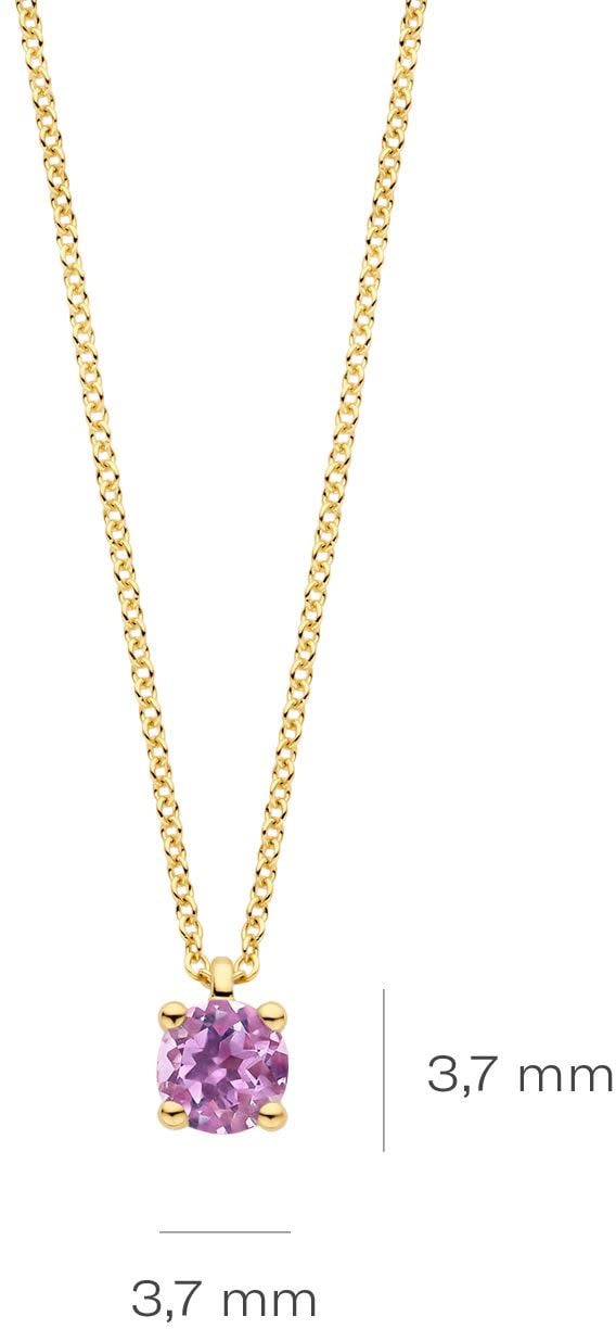 Blush Blush Collier 3200YPA Juni 14k Geelgoud Roze Amatist 42cm Divers