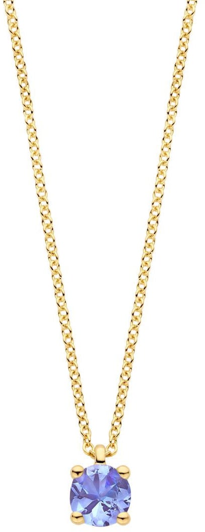 Blush Blush Collier 3200YTZ December 14k Geelgoud met Tanzaniet 42cm Divers