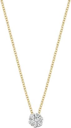 Blush Collier 3602BDI 14k Geelgoud 0,07crt G SI Biljant geslepen Diamant Goud