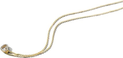 Blush Collier 3608YDI 14k Geelgoud 0,06crt G SI Briljant geslepen Diamant Hart 42cm Goud