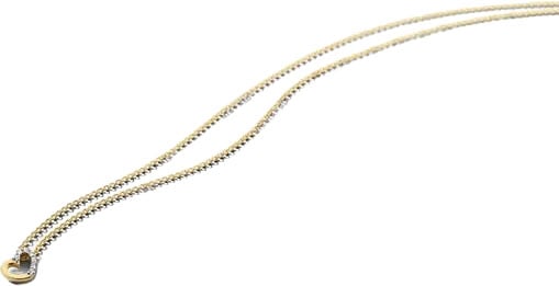 Blush Collier 3609YDI 14k Geelgoud 0,03crt G SI Briljant geslepen Diamant Hart 42cm Goud
