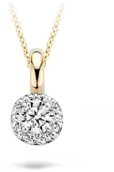 Blush 6064BZI Hanger 14 krt geelgoud met zirkonia Goud