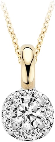 Blush 6064BZI Hanger 14 krt geelgoud met zirkonia Goud