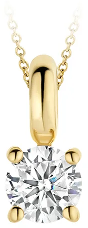 Blush Blush Hanger 6092YZI 14k Geelgoud met Briljant geslepen Zirkonia 3.8mm Goud