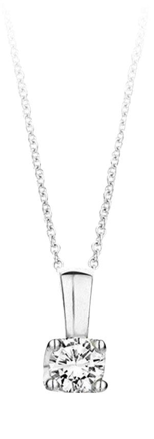 Blush 6601WDI - Diamant Hanger 14 krt witgoud Zilver