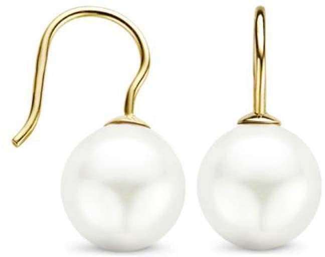 Blush Blush Oorbellen 7049YPW 14k Geelgoud met Parel Hollandse Haak Goud