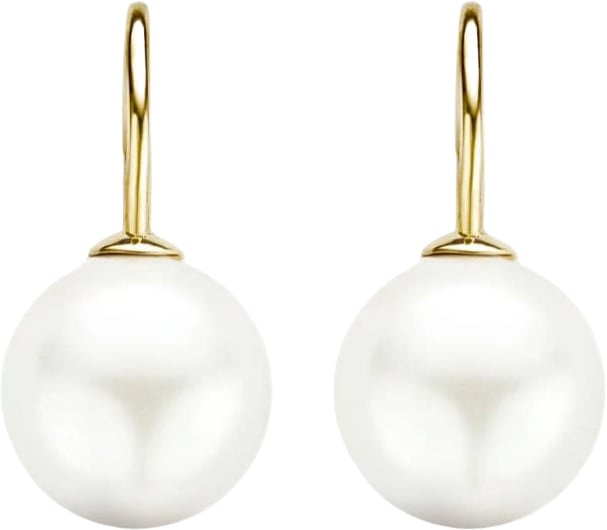 Blush Blush Oorbellen 7049YPW 14k Geelgoud met Parel Hollandse Haak Goud