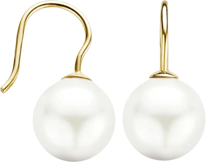 Blush Blush Oorbellen 7049YPW 14k Geelgoud met Parel Hollandse Haak Goud