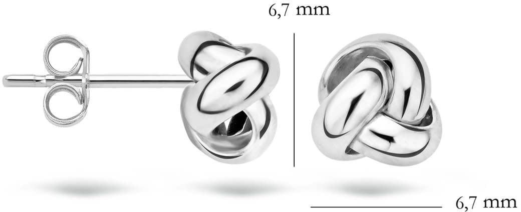 Blush 7157WGO Oorbellen 14 krt witgoud Zilver