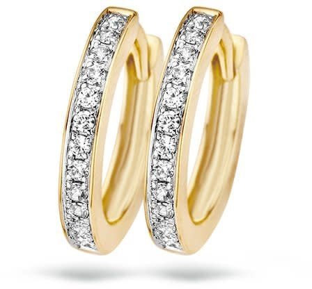 Blush 7163BZI Oorbellen 14 krt geelgoud met zirkonia Divers