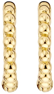 Blush Blush Oorbellen 7230YGO Oorringen 14k Geelgoud met Bolletjes Motief 9mm⌀ Goud