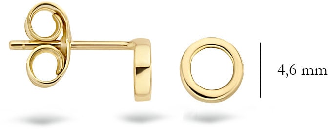 Blush Blush Oorbellen 7244YGO Oorstekers 14k Geelgoud Ringen Divers