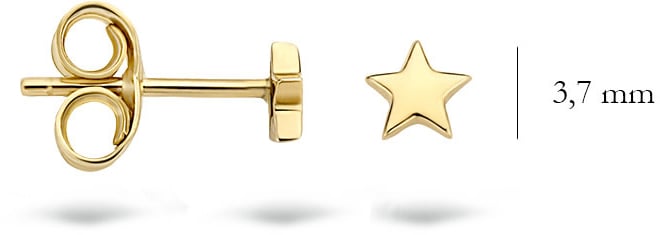 Blush Blush Oorbellen 7247YGO Oorstekers 14k Geelgoud Sterretjes Divers