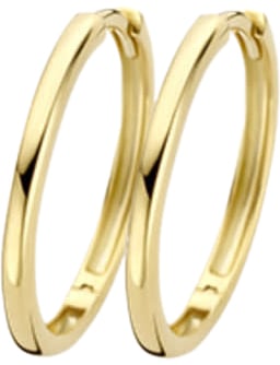 Blush Blush Oorbellen 7274YGO Oorringen 14k Geelgoud Glad 1,9mm x 20mm Goud