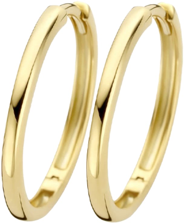 Blush Blush Oorbellen 7274YGO Oorringen 14k Geelgoud Glad 1,9mm x 20mm Goud