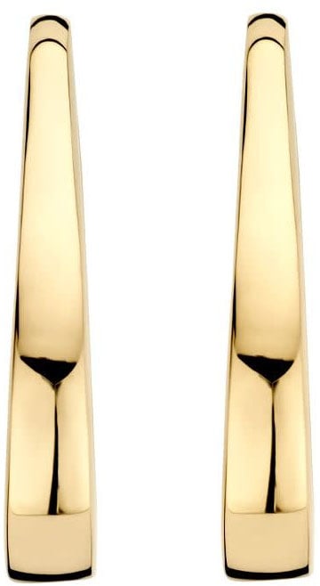 Blush Blush Oorbellen 7303YGO Oorringen 14k Geelgoud Ovaal 3.1mm x 19.5mm Goud