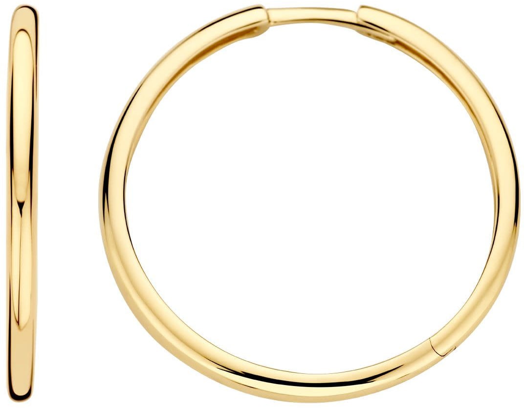 Blush Blush Oorbellen 7311YGO Oorringen 14k Geelgoud 1.9mm x 25mm Divers