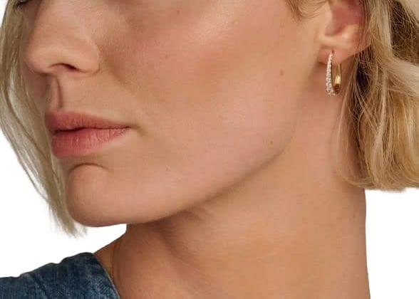 Blush Oorbellen 7375YZI 14k Geelgoud met Zirkonia Ovaal Taps 3mm x 20mm Goud