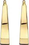 Blush Blush Oorbellen 7379YGO 14k Geelgoud Ovalen Oorringen 2.6x12mm Goud